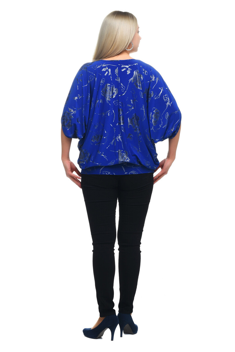 Блузка Olsi, размер 48, цвет синий 01099847 - фото 2