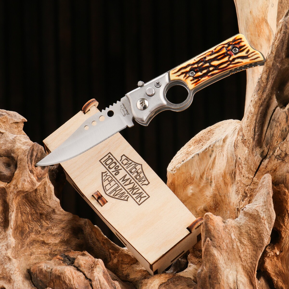 Нож складной нож складной пескарь 14 7см клинок 64мм 1 5мм в подарочной коробке