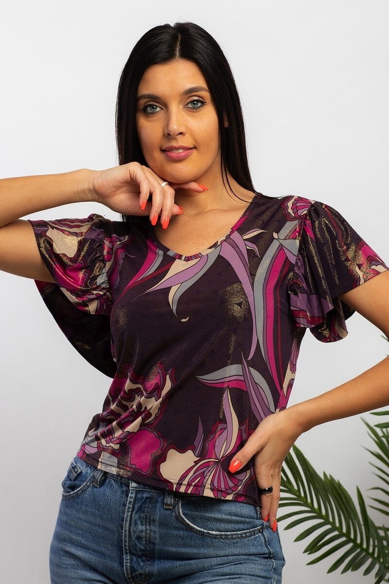 Блуза AhaLodensa, размер 44, цвет разноцветный 01102036 - фото 1
