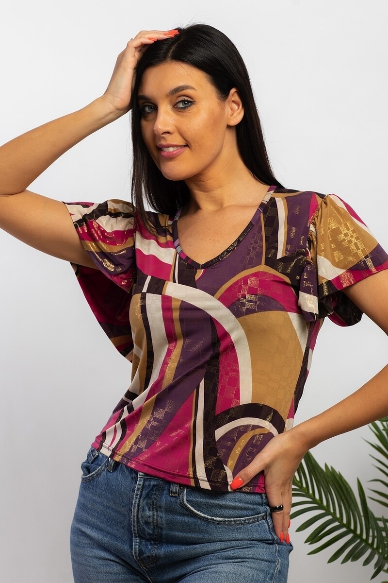 Блуза AhaLodensa, размер 44, цвет разноцветный 01102037 - фото 4