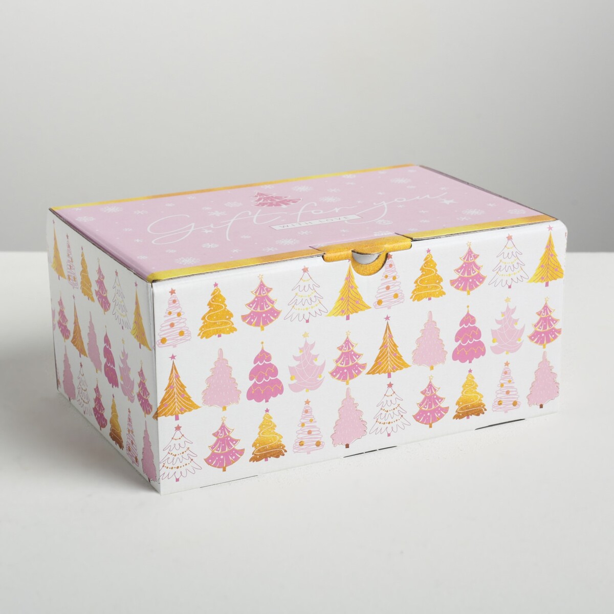 Складная коробка коробка подарочная жесть 17х8 см зима y4 7548