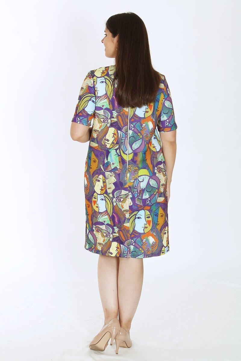 Платье AhaLodensa, размер 48, цвет разноцветный 01104380 - фото 3