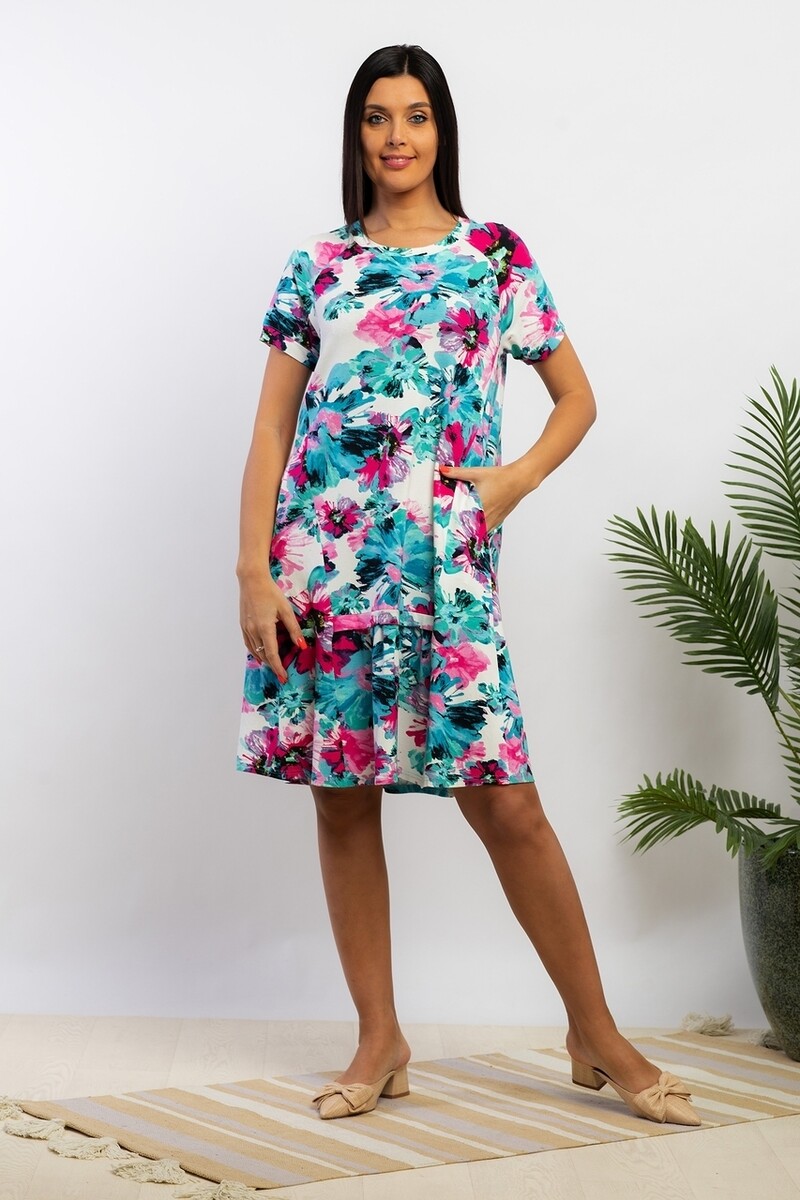 Платье AhaLodensa, размер 50, цвет разноцветный 01104383 - фото 4