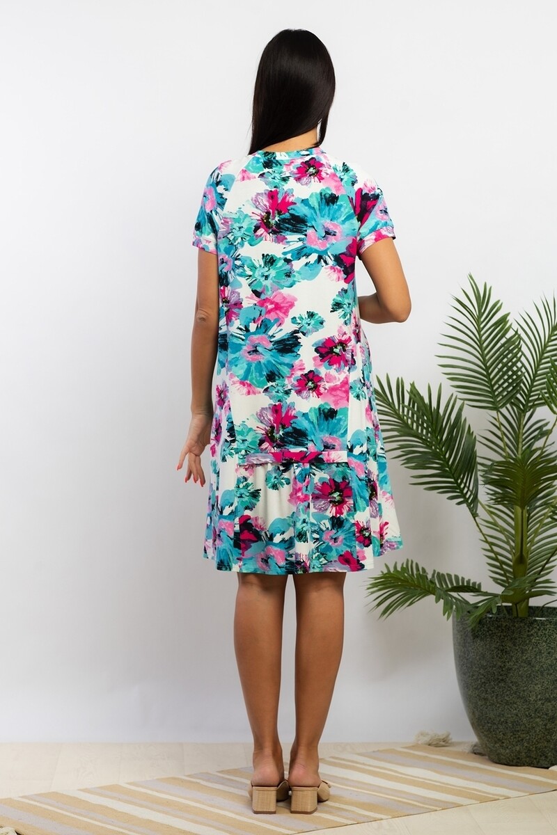 Платье AhaLodensa, размер 50, цвет разноцветный 01104383 - фото 3