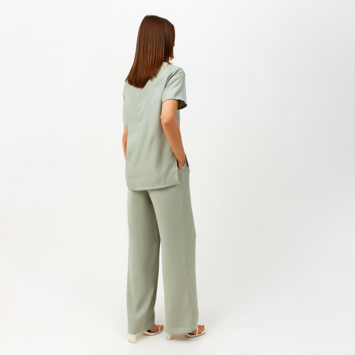 Комплект футболка брюки MINAKU, размер 42, цвет зеленый 01105032 - фото 5