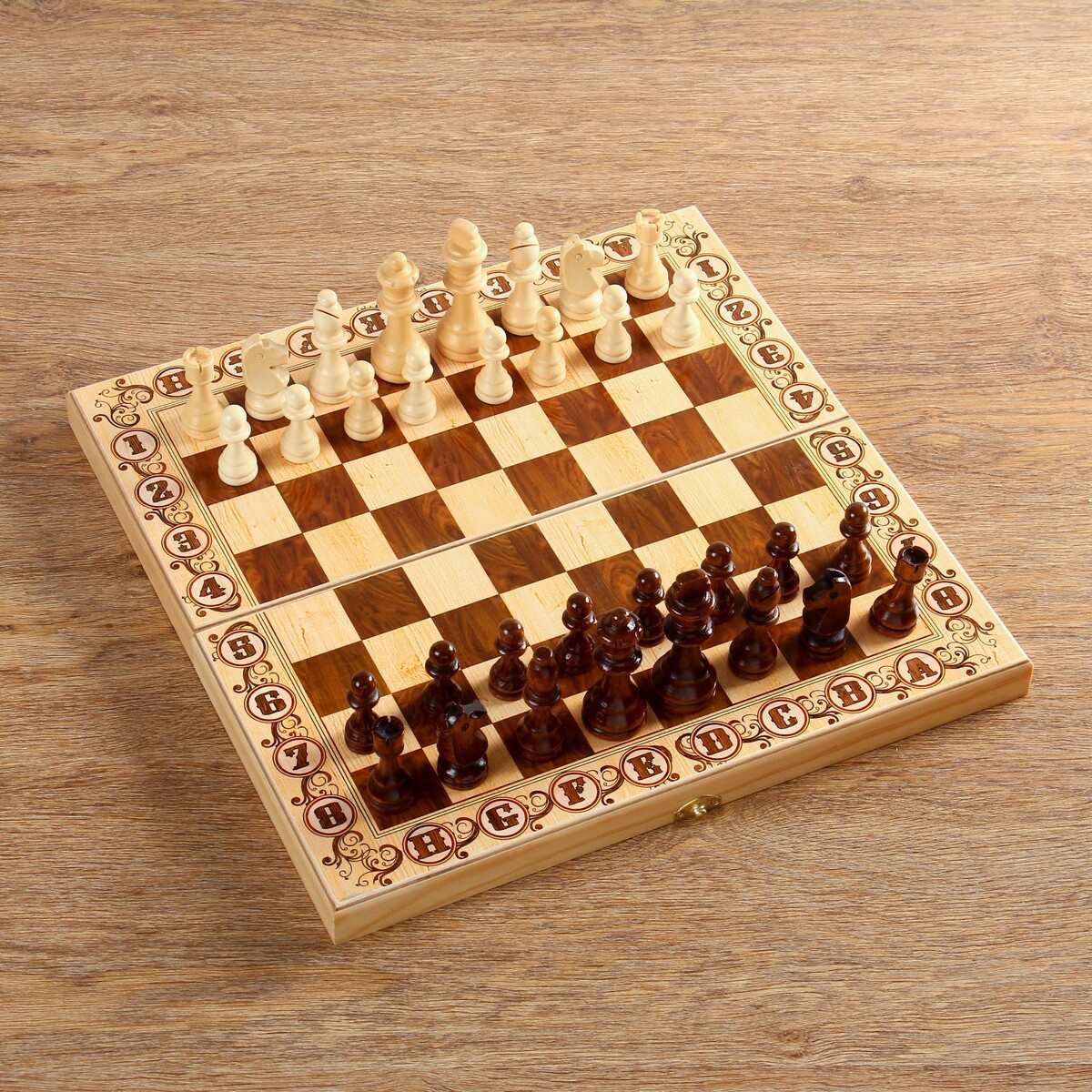 фото Шахматы турнирные деревянные 40 х 40 см take it easy