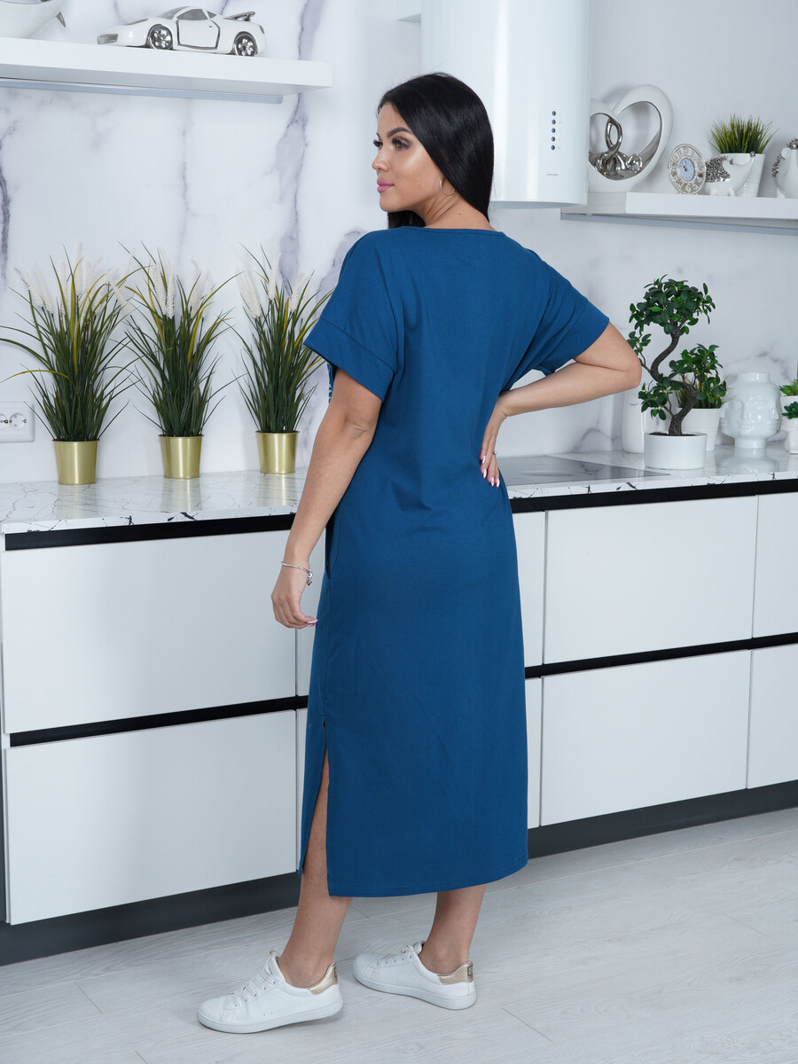 Платье маррокеш lovetex.store, размер 52, цвет синий 01110576 - фото 3