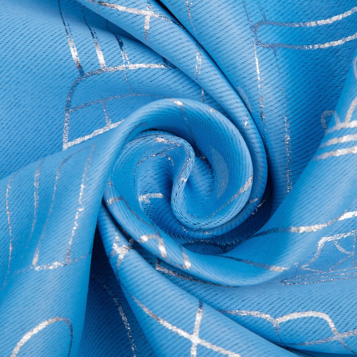 Портьера Этель, цвет голубой 01111590 - фото 4