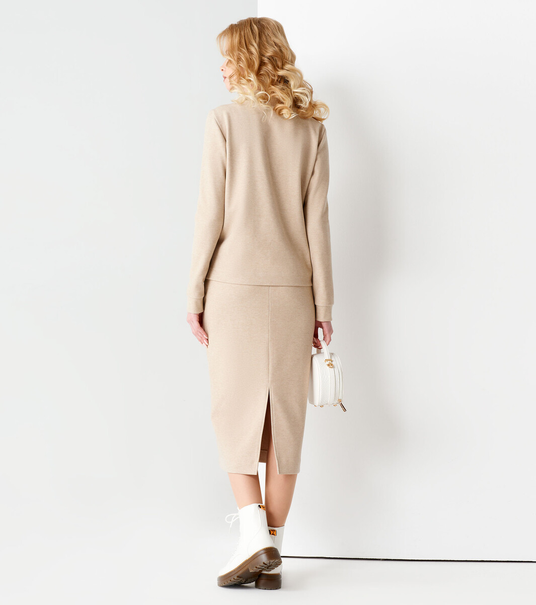 Комплект женский (джемпер, юбка) PANDA, размер 42, цвет бежевый 01121923 - фото 2