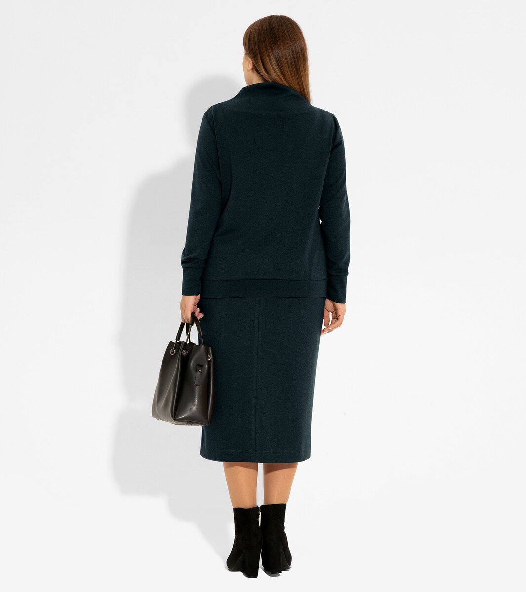 Комплект женский (джемпер, юбка) PANDA, размер 56, цвет темно-зеленый 01121928 - фото 2