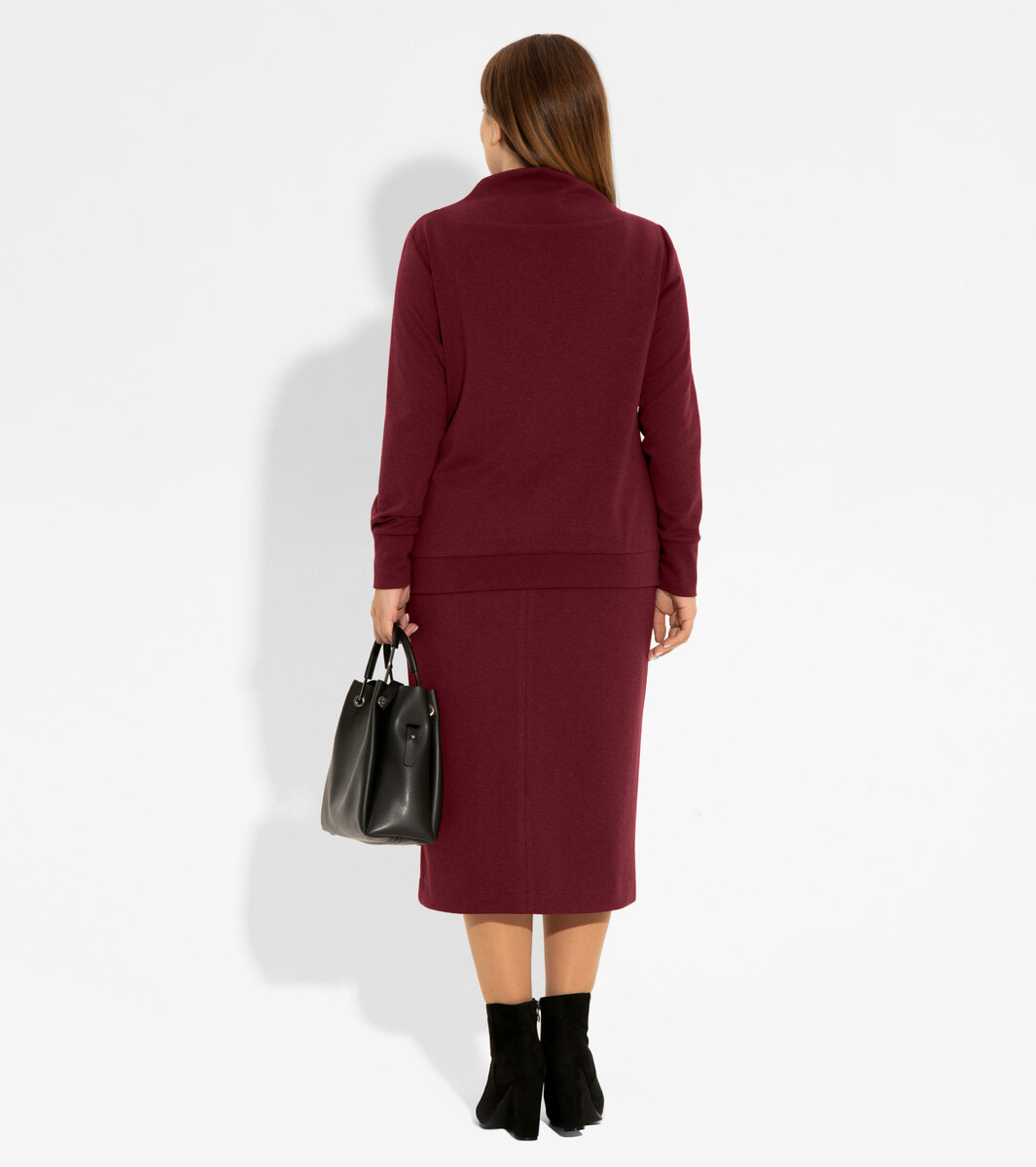 Комплект женский (джемпер, юбка) PANDA, размер 54, цвет бордовый 01121931 - фото 2