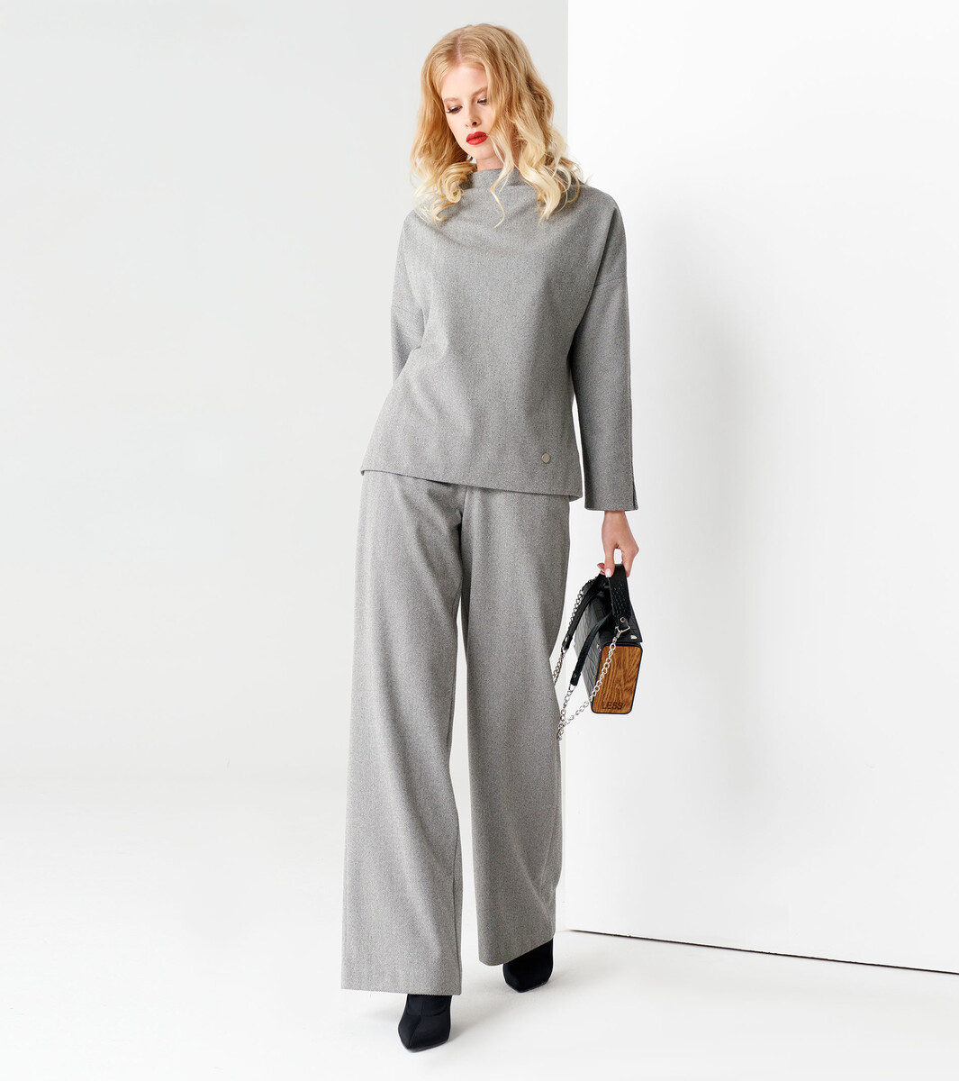 Комплект женский (туника, брюки) PANDA, размер 42, цвет серый 01121973 - фото 1