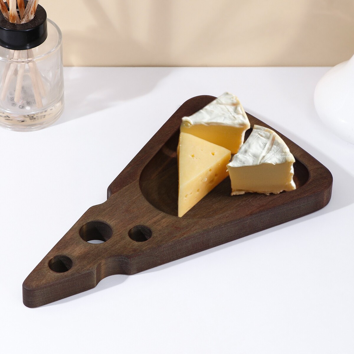 Доска для сыра adelica тарелка деревянная adelica