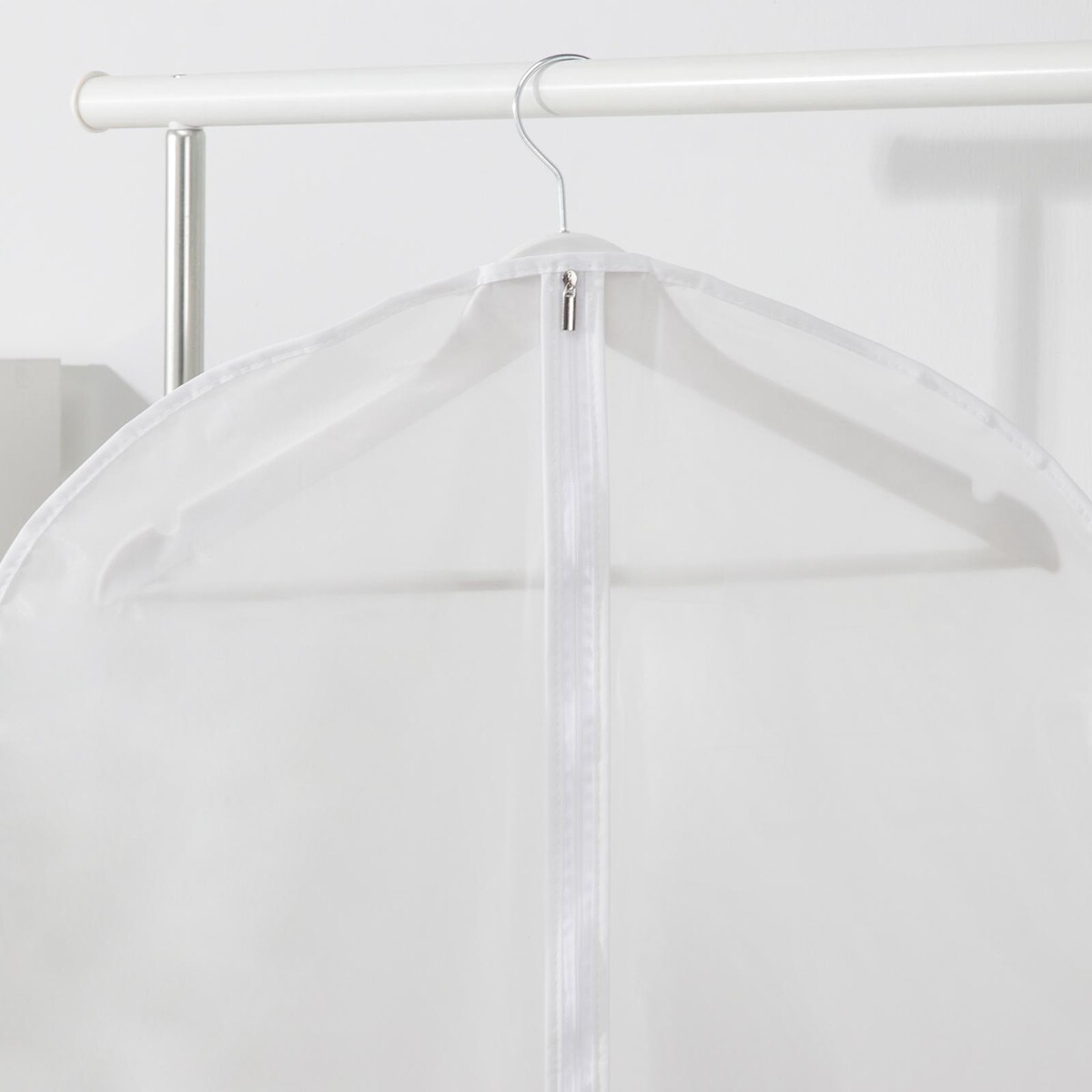 Чехол для одежды плотный доляна, 60×120 см, peva, цвет белый Доляна 01123923 - фото 4