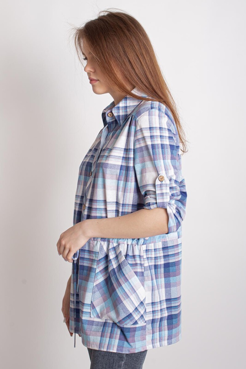 Рубашка Lika Dress, размер 44, цвет синий 01125763 - фото 2