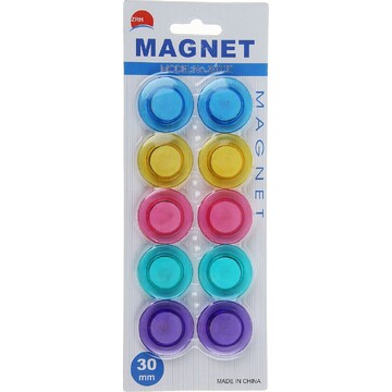 Набор магнитов для доски, 10 шт., d-3 см