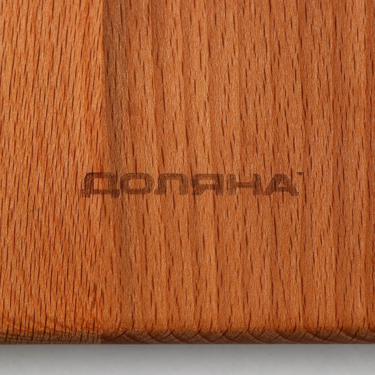 фото Доска разделочная с ручкой доляна, 34×23×1,8 см, бук