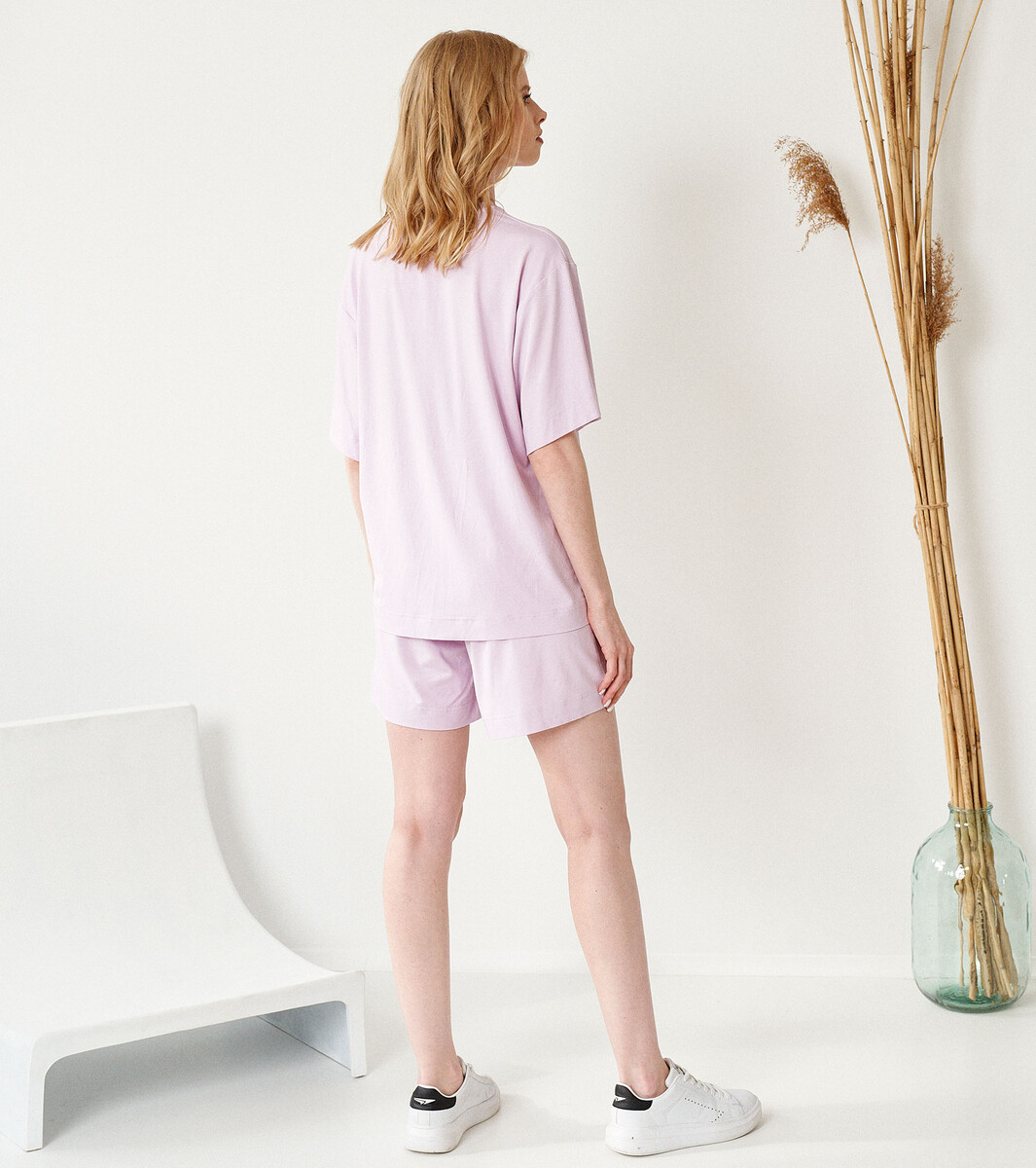 Комплект женский (джемпер, шорты) PANDA, размер 42, цвет фиолетовый 01130402 - фото 3