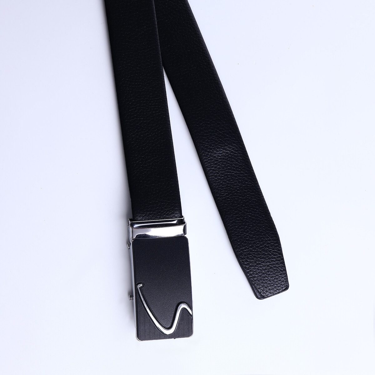 Ремень мужской, ширина 3.5 см, пряжка автомат, цвет черный No brand 01133998 Черный  Фото 5
