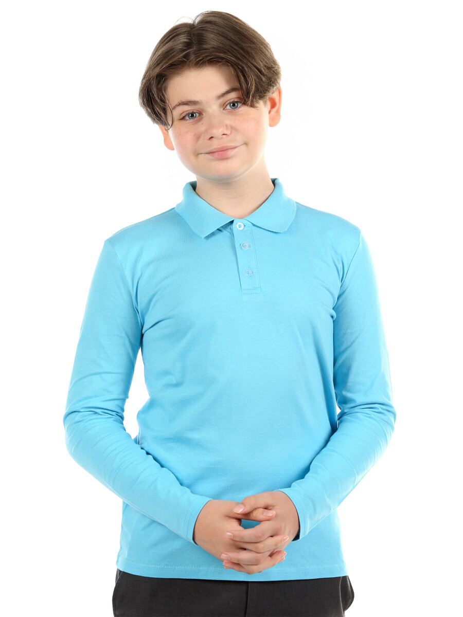 Рубашка поло футболка поло для мальчика с длинным рукавом n o a 10967 серый 140