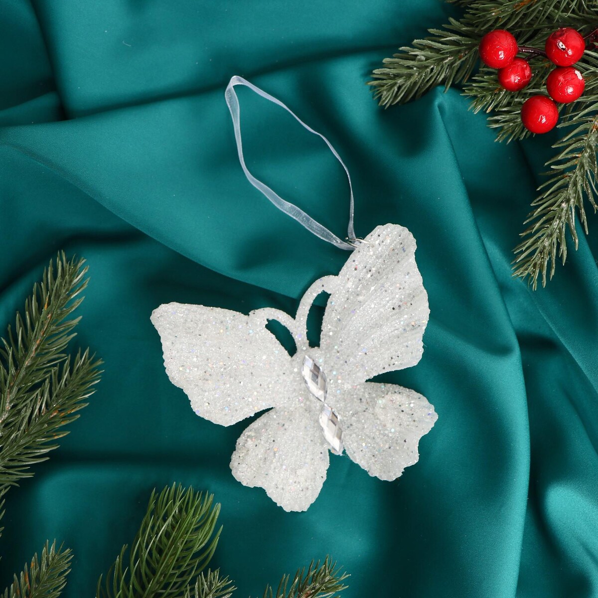 

Украшение елочное, Белый