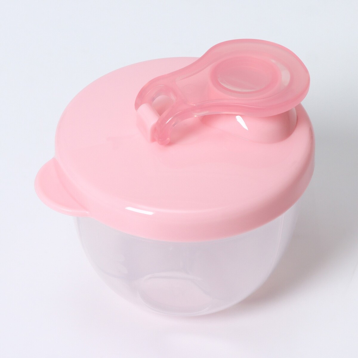 Контейнер для хранения детского питания, 3 секции по 90 мл., 9,2х8,8х8 см., 270 мл., цвет розовый контейнер пищевой 2 секции