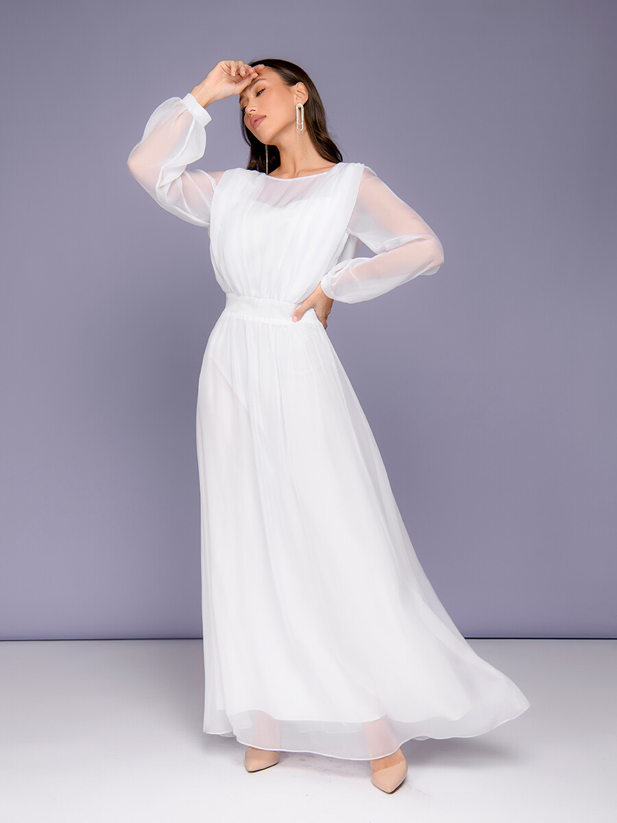 Платье 1001 DRESS, размер 50, цвет белый 01136681 - фото 1