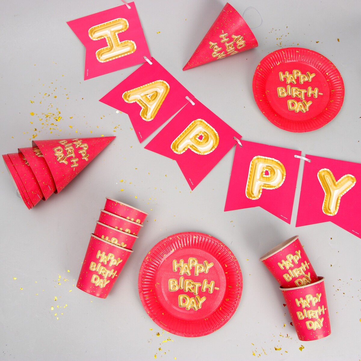 

Набор бумажной посуды it's my birthday