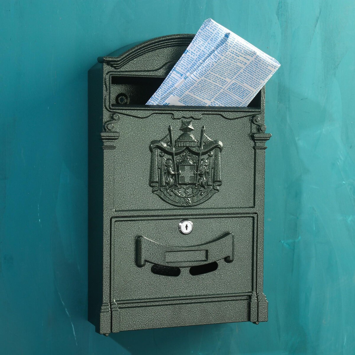 Ящик почтовый №4010, темно-зеленый ящик почтовый 4010 темно зеленый