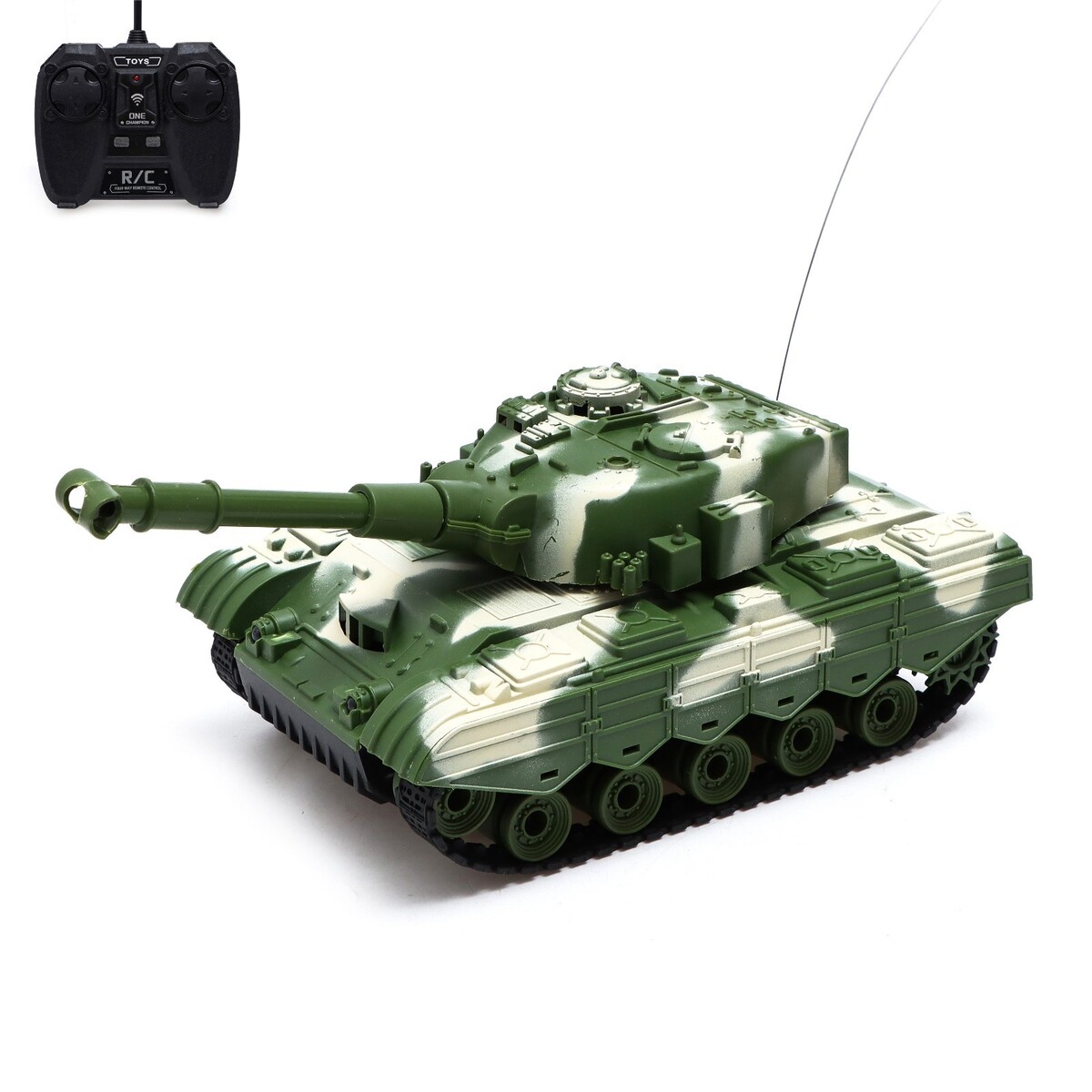 Танк радиоуправляемый танк радиоуправляемый победитель работает от аккумулятора зелёный