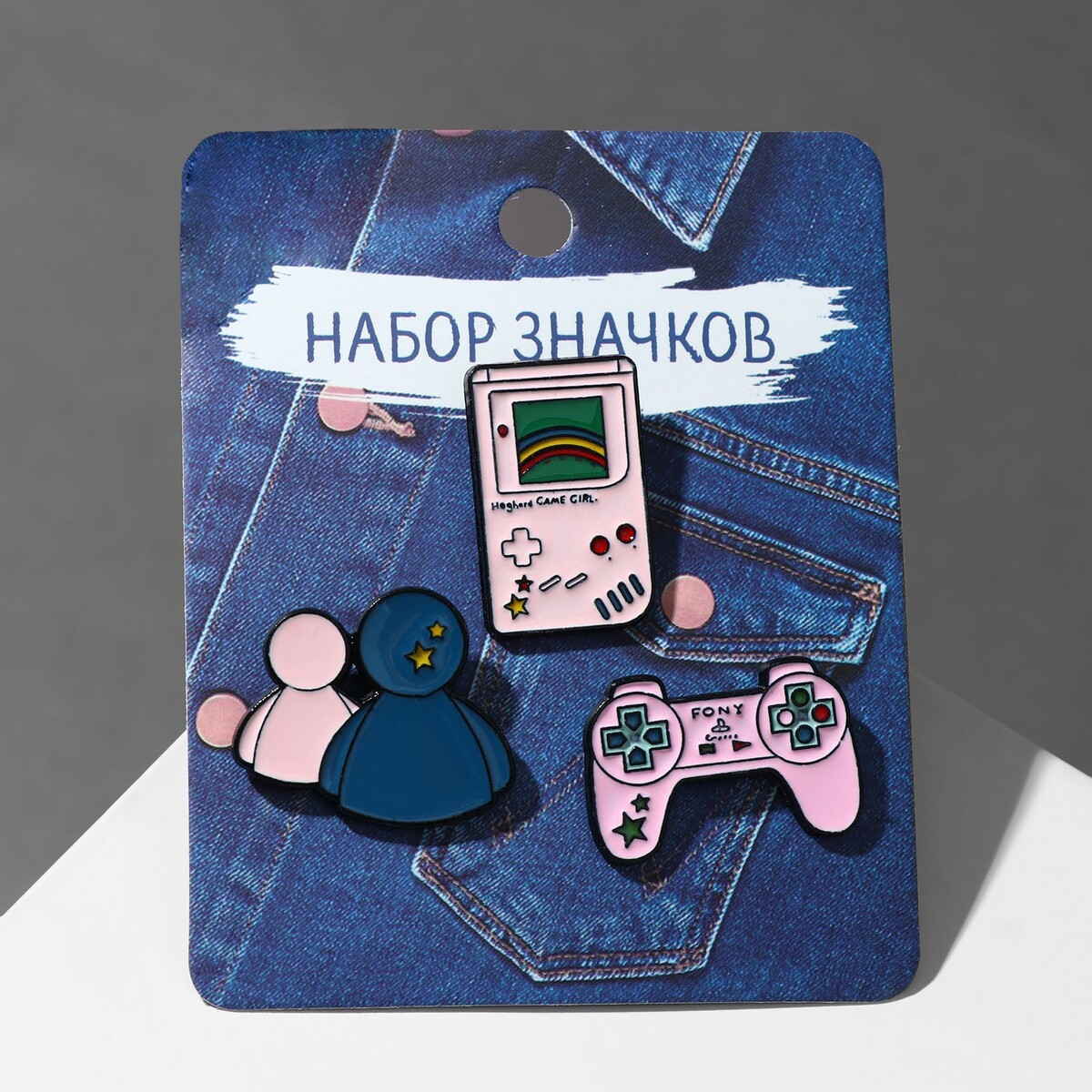 

Набор значков (3 шт.), Разноцветный