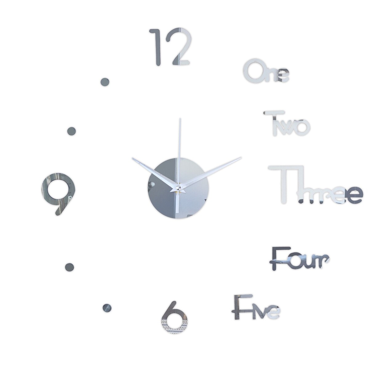 Часы-наклейка, серия: diy, часы наклейка серия diy плавный ход d 40 см серебро