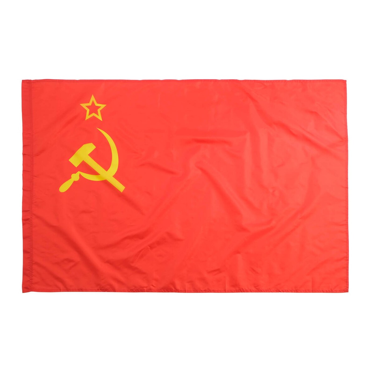 Флаг ссср, 90 х 150 см, полиэфирный шелк великие стройки ссср