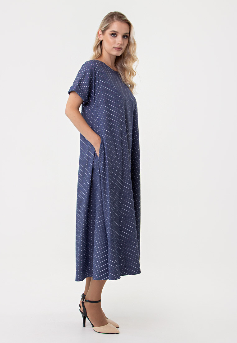 Платье Filigrana, размер 44, цвет синий 01154213 - фото 4