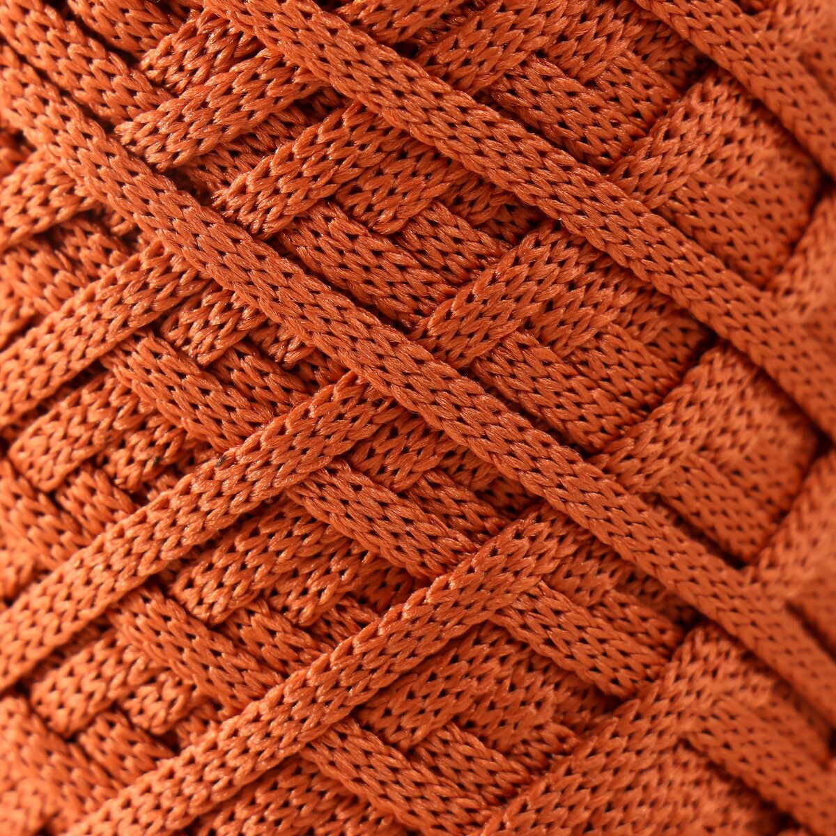 Шнур для вязания 100% полиэфир, ширина 3 мм 100м (терракот) No brand, цвет коричневый 01155642 - фото 3