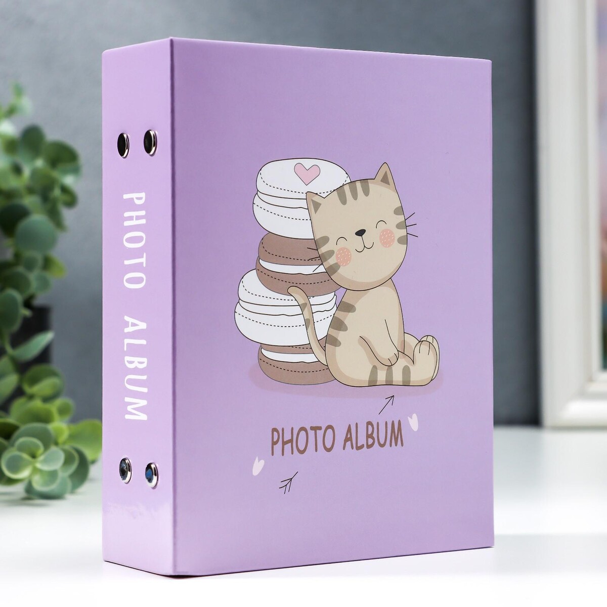 Фотоальбом на 100 фото 10х15 см детский фотоаппарат print camera с печатью фото единорог фиолетовый cd карта 32gb