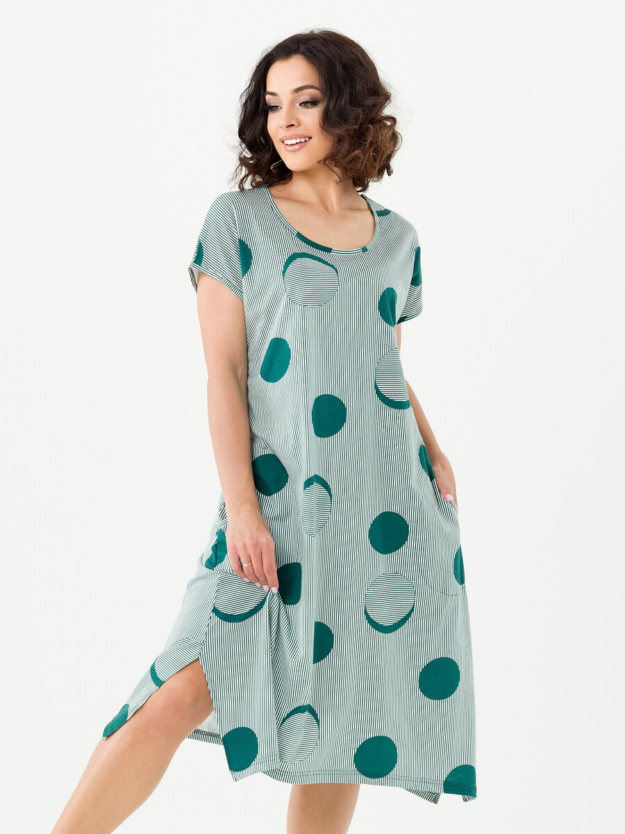 Платье элоди Serenada, размер 46, цвет зеленый 01160115 - фото 1
