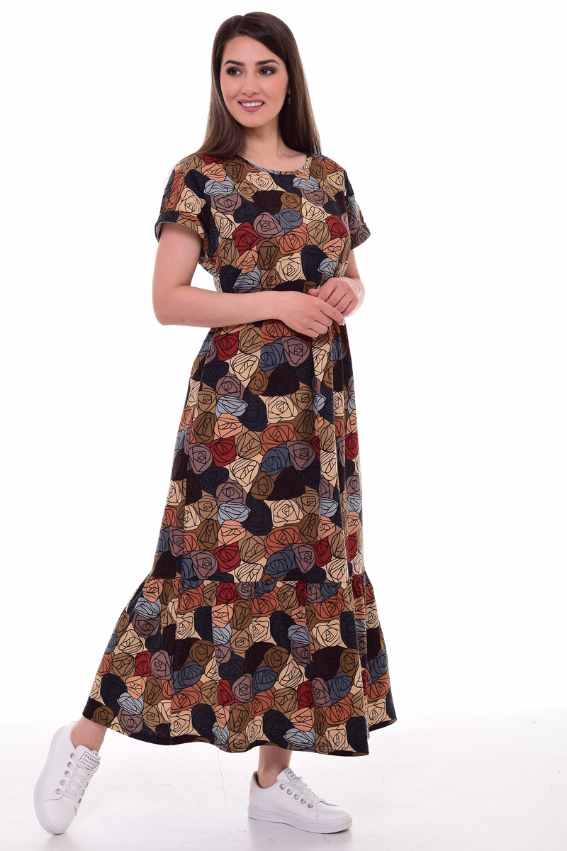 Платье Новое кимоно, размер 50, цвет терракотовый 01160307 - фото 1