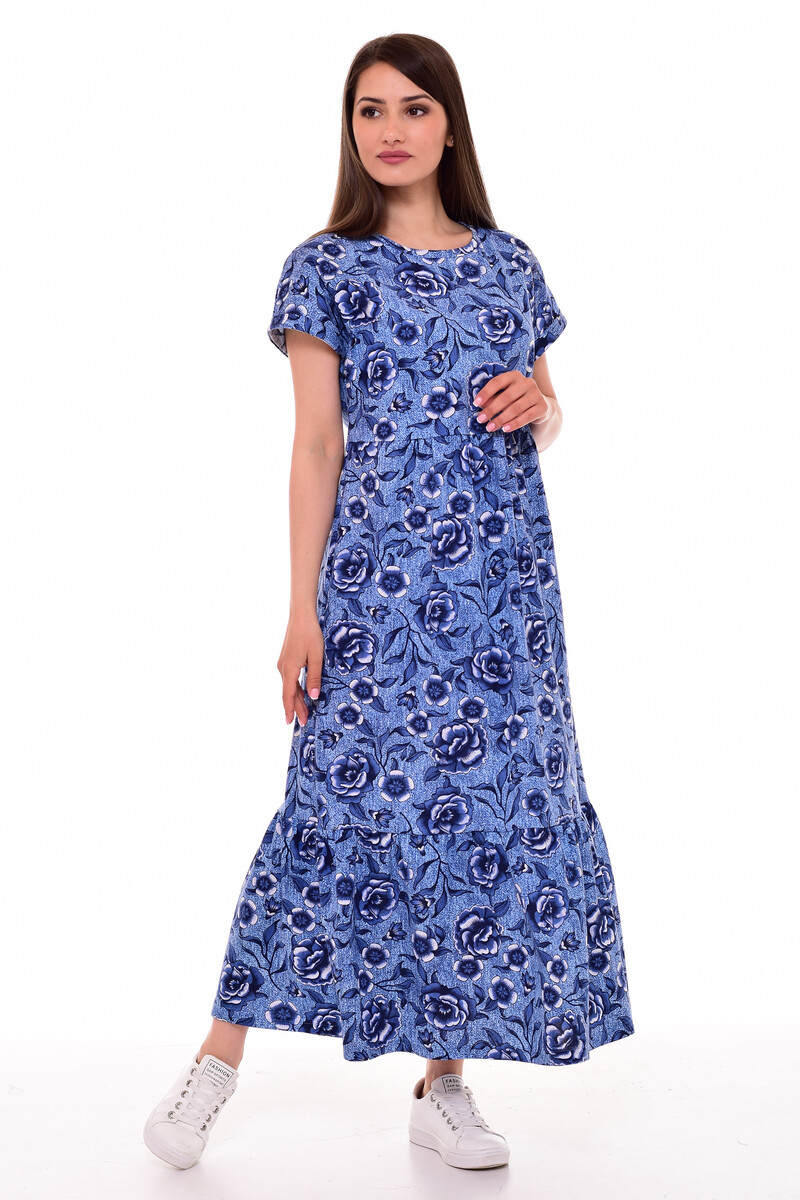 Платье Новое кимоно, размер 48, цвет гжель 01160309 - фото 1