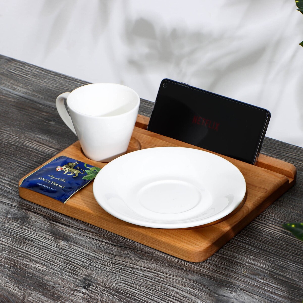 Подставка adelica, для тарелки, кружки и телефона, 25×21×1,8 см подставка под чайный блин и тарелки для диаметра 11 15 см