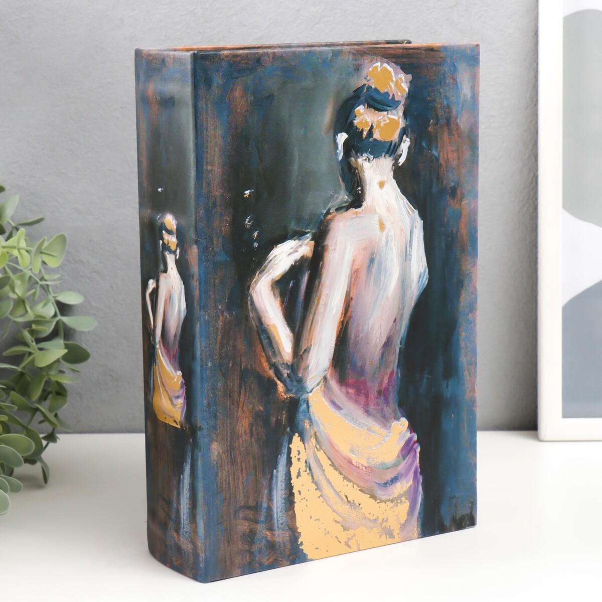 

Сейф-книга дерево кожзам, Разноцветный