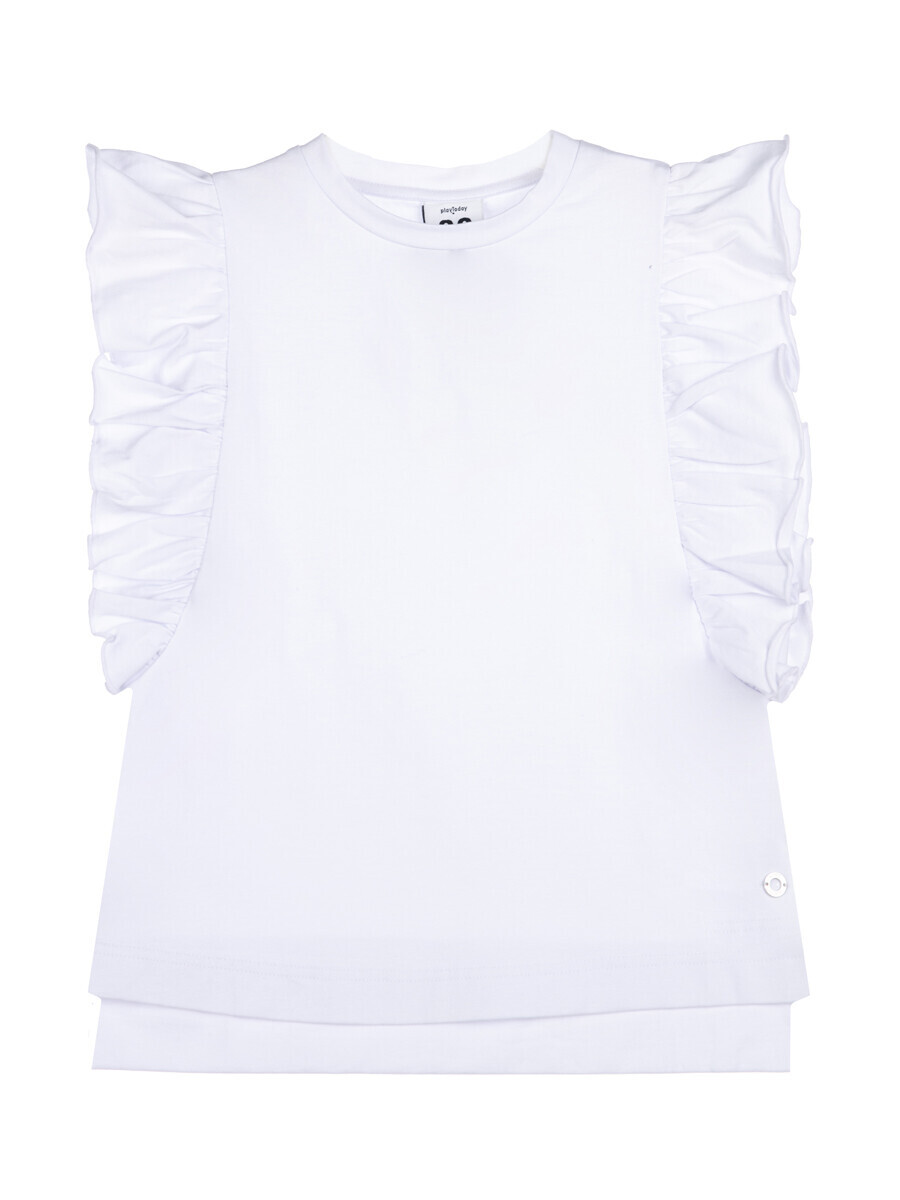 Блузка трикотажная PLAYTODAY, размер рост 122 см, цвет белый 01172410 - фото 5