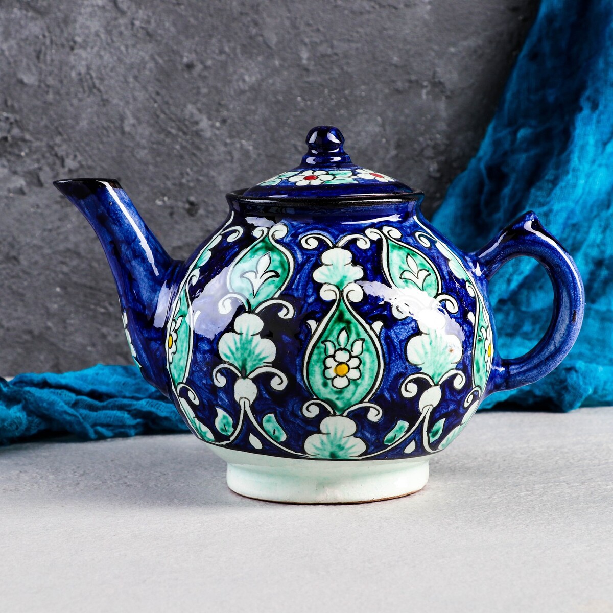 

Чайник риштанская керамика