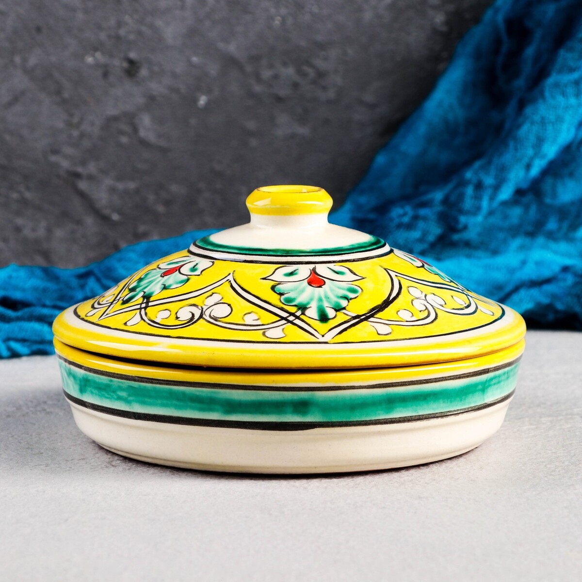 

Масленка риштанская керамика