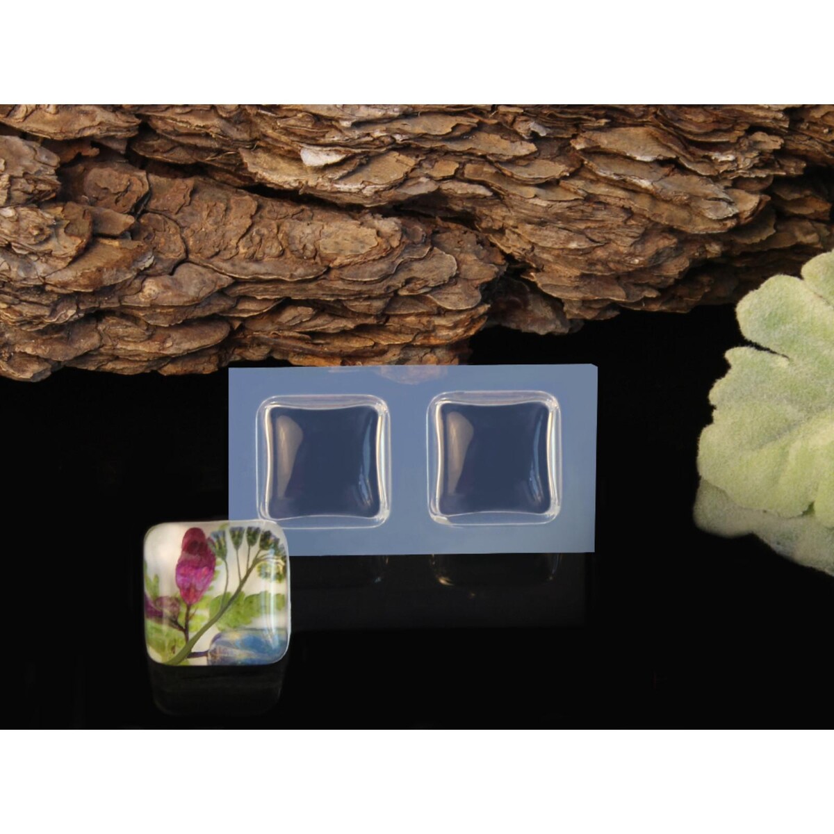 

Силиконовый молд 2-х квадратов, кв-202, 20 мм, h-7 мм