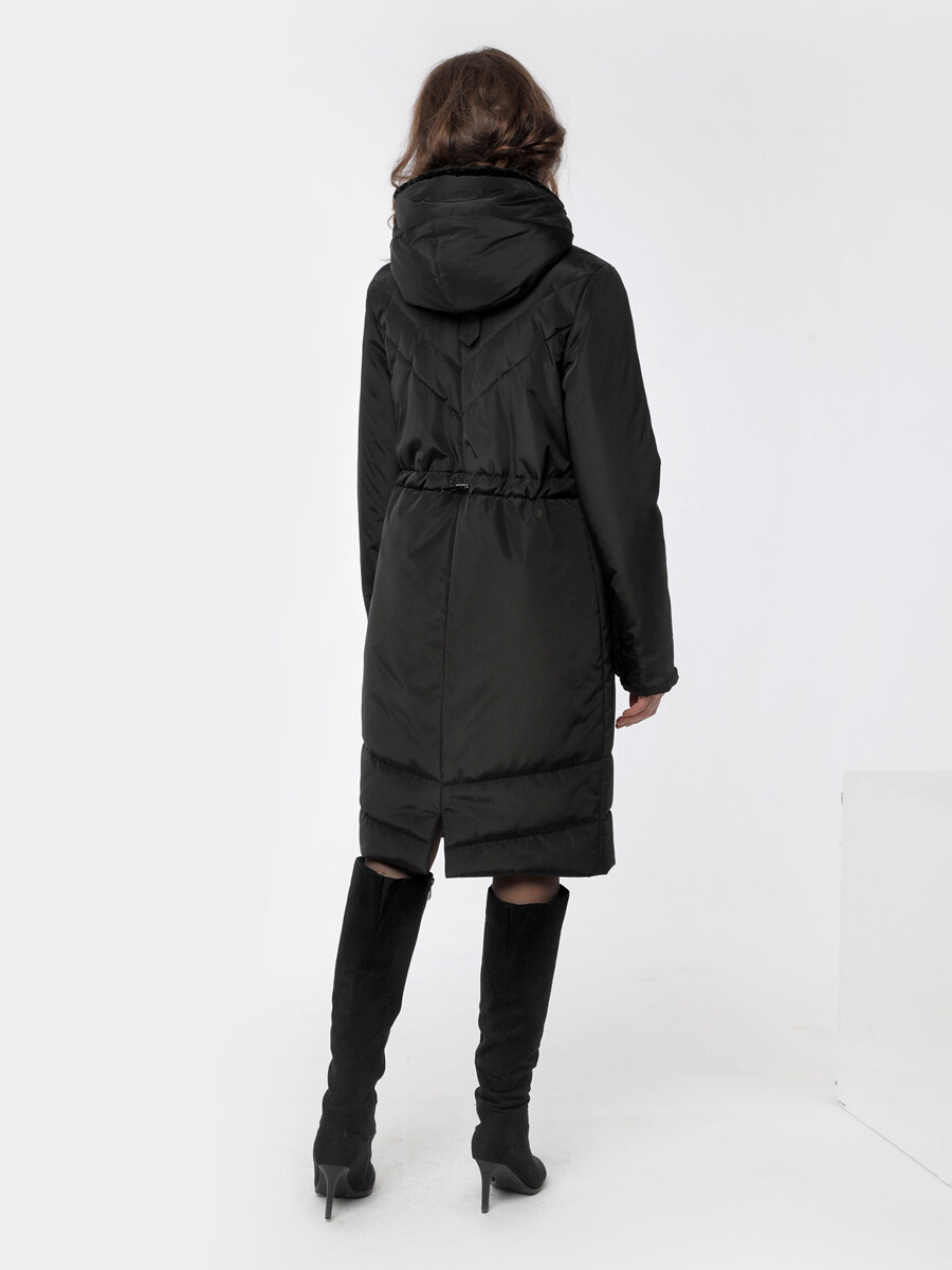 Пальто DizzyWay, размер 48, цвет черный 01176835 однобортное - фото 2