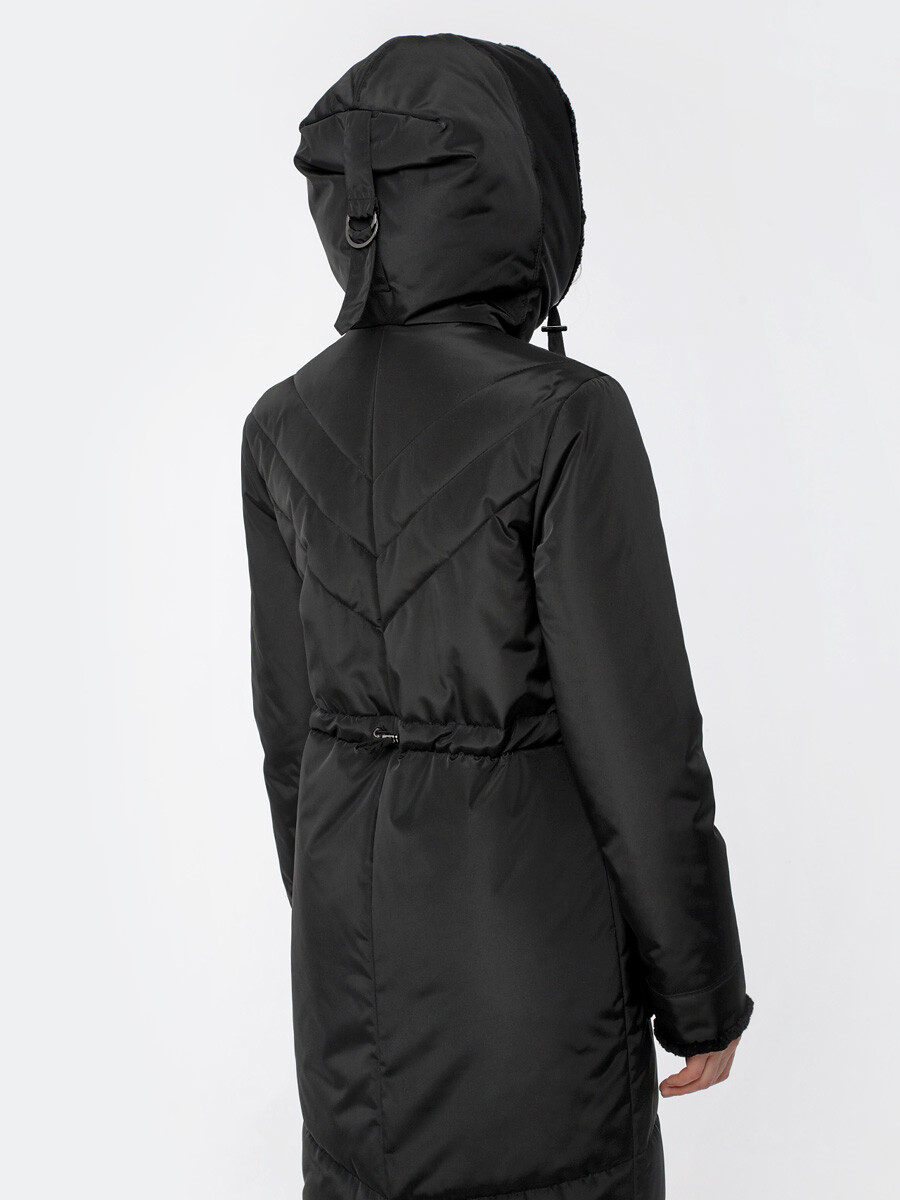Пальто DizzyWay, размер 48, цвет черный 01176835 однобортное - фото 5