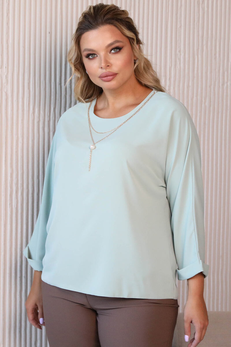 Блуза Wisell, размер 46, цвет зеленый 01177296 - фото 3