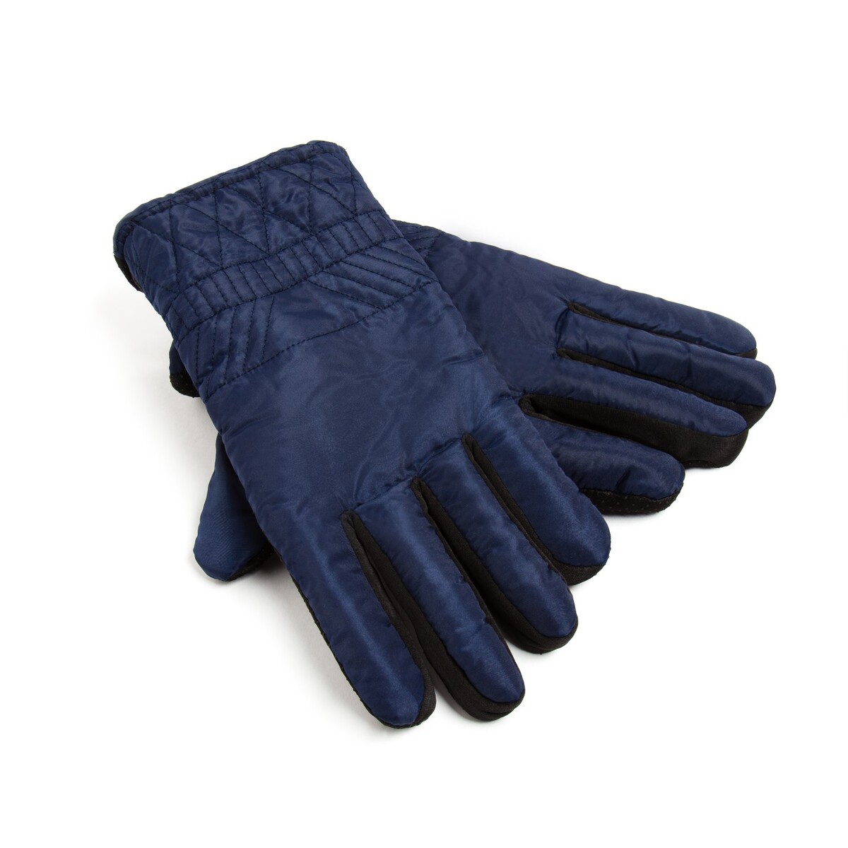 Перчатки зимние мужские minaku однотонные, цв.темно-синий, р-р 8 (25 см) MINAKU