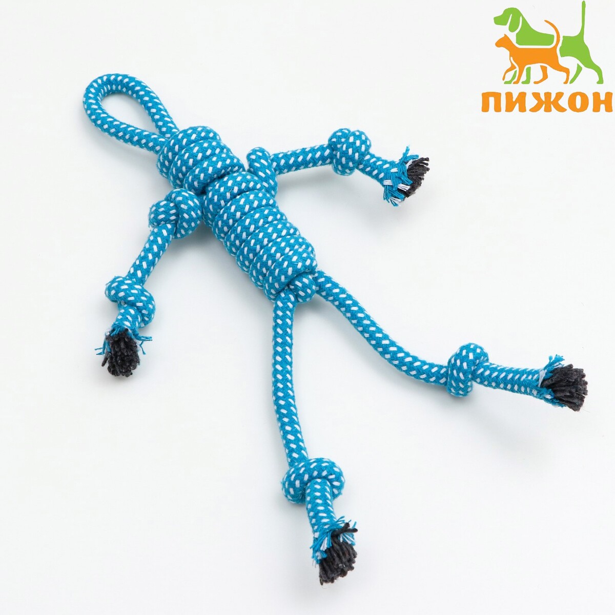

Игрушка канатная, Белый;синий